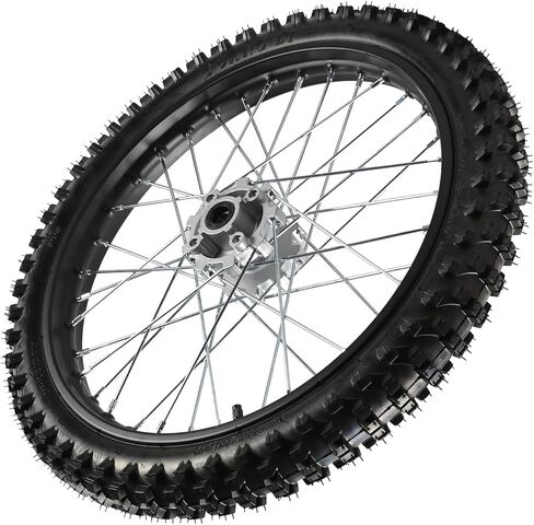 90/100-14 Rear Wheel for Dirt Bike – 1.85 x 14" Rim, Tube-Type Tire – 15mm Bearing, Fits 70cc 90cc 110cc 125cc 150cc 160cc Dirt Pit Bike, Monkey Bike, Scooter, Offroad Motorcycle in Kuwait