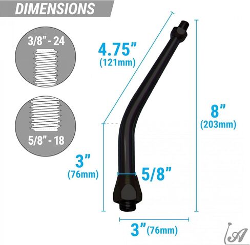 19189 Single Action Automatic Transmission Shifter Kit (8 inch Black Arm with Black Knob) in Saudi Arabia