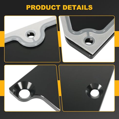 LS Gen 3 Valley Cover Plate Kit with Gasket and Seals (Bolt) Low Profile and Non Knock Sensor Hole Compatible with GM LSX LS1 LM7 LR4 LQ4 LS6 L59 LQ9 LM4 L33 Chevy GMC Silverado Sierra SUV Black in Saudi Arabia