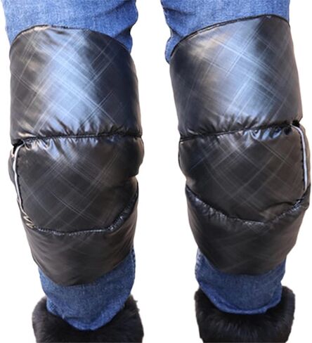Motorcycle warm knee pad, Thermal Winter Knee Warmer, Snow Knee Windproof Leg Warmer Knee Guard Outdoor Thermal Legging Windproof Cozy ​Leg Knee Covers for Unisex Winter Motorcycle Bike Skiing Hi in Saudi Arabia