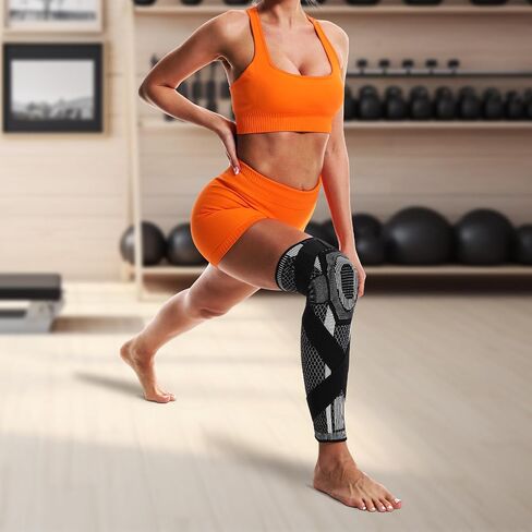 Full Leg Compression Leg Cover With Knee Protection, Women's Basketball, Running, Cycling Sports&Single Leg Sleeves in Saudi Arabia