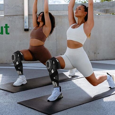 Full Leg Compression Leg Cover With Knee Protection, Women's Basketball, Running, Cycling Sports&Single Leg Sleeves in Saudi Arabia