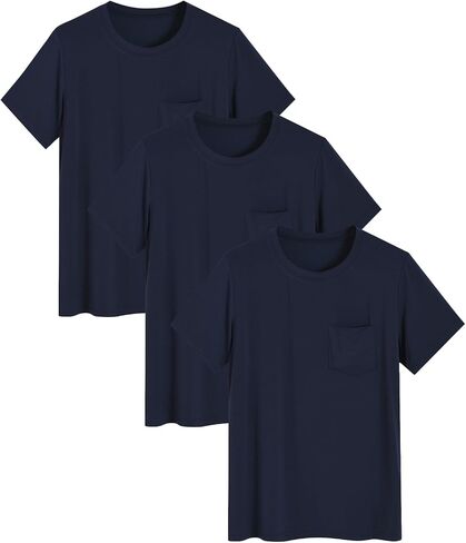 Latuza Men's Bamboo Viscose Pajama أعلى الأكمام القصيرة قميص النوم in Saudi Arabia