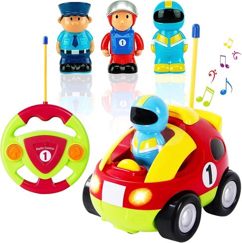 Liberty Imports My First Cartoon RC Remote Control Cars for Toddlers Ages 1-3, Radio Control Toy for Baby, Kids 18 Months+ (Police Car) in Saudi Arabia