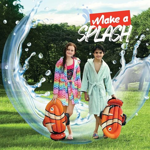 Stargo 2 Person Slide Backyard Water Fun Slip Down and Slide - 25 Feet x 6 Feet Waterslide with Sprinkler and Inflatable Body Boards for Kids - Outdoor Summer Toy in Kuwait