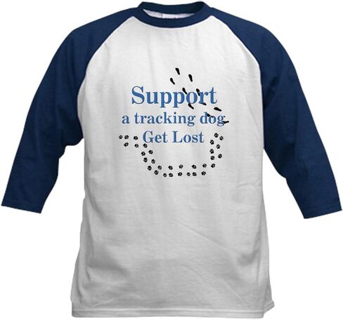 CafePress Support Tracking Kids Baseball Jersey Kids Cotton Baseball Jersey, 3/4 Raglan Sleeve Shirt in Kuwait