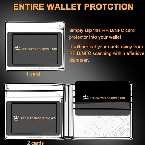 AYAIM 4-8 Pack RFID Blocking Card, safe card for wallet, NFC Debit Credit Card Passport Protector,Entire Wallet Protection Blocker Set for Men & Women in Saudi Arabia