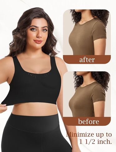 Womens Minimizer Bras for Women Full Coverage Wireless Plus Size Supportive Wide Strap Tshirt Seamless Bra Bralette in Saudi Arabia