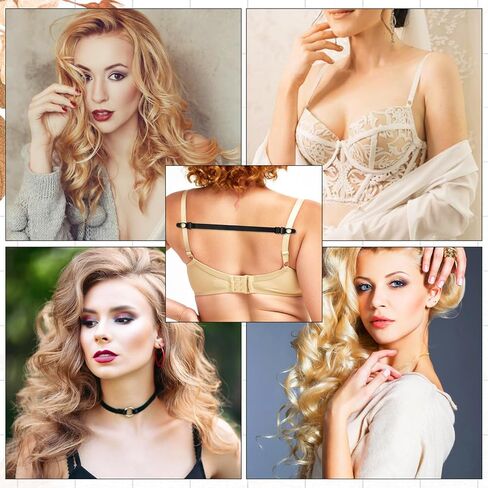 12 PCS Bra Strap Holders for Slipping Bra Holders for Straps Women's Elastic Strap Holder Adjustable Keep Straps in Place Keep from Slipping off Shoulders Non-slip Elastic for Women in Saudi Arabia