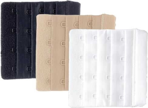 Dritz Prym 3" Soft Back Bra Extender, White, Beige, Black 3 Count in Saudi Arabia