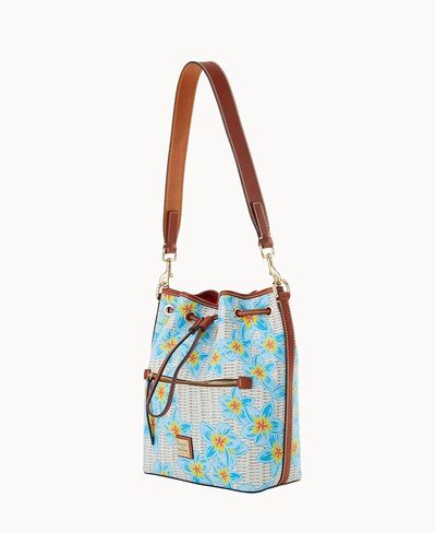 Dooney & Bourke Plumeria Drawstring Bucket Bag/Zip Around Wallet Bundle in Saudi Arabia