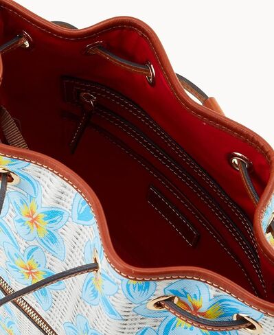 Dooney & Bourke Plumeria Drawstring Bucket Bag/Zip Around Wallet Bundle in Saudi Arabia