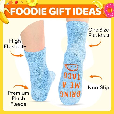 Kid's Socks Taco Socks Taco Gifts - Fun Funny Socks for Boys Girls 7-9 Years, Taco Lover Gifts in Saudi Arabia