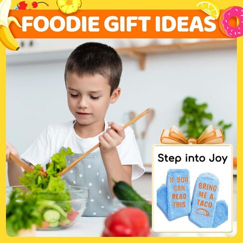Kid's Socks Taco Socks Taco Gifts - Fun Funny Socks for Boys Girls 7-9 Years, Taco Lover Gifts in Saudi Arabia