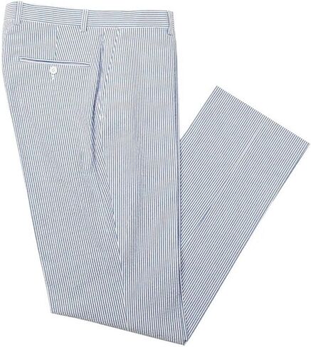 رجال الصيف seersucker slim fit pants رجال القطن محكمة المصاصة بدلة سراويل منفصلة السراويل in Kuwait
