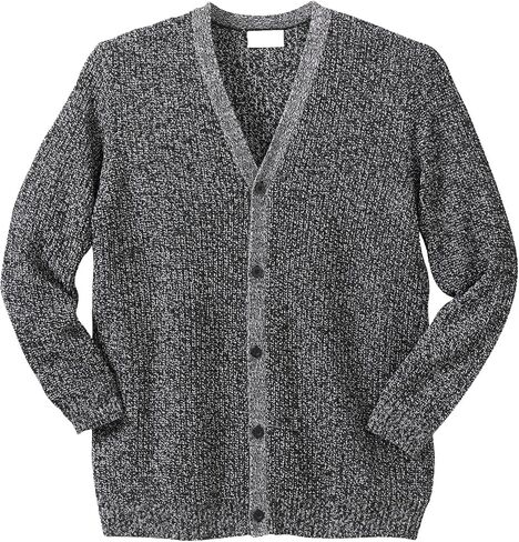 KingSize Men's Big & Tall Shaker Knit V-Neck Cardigan Sweater in Saudi Arabia