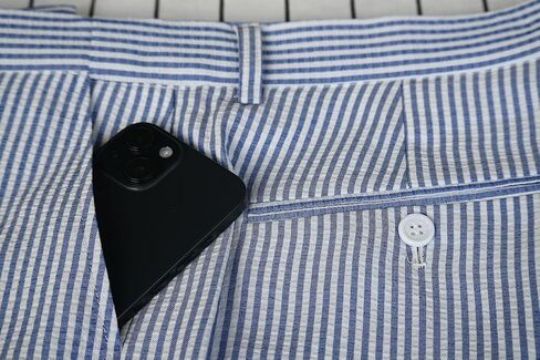 رجال الصيف seersucker slim fit pants رجال القطن محكمة المصاصة بدلة سراويل منفصلة السراويل in Kuwait