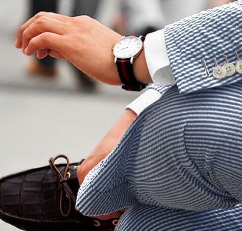 رجال الصيف seersucker slim fit pants رجال القطن محكمة المصاصة بدلة سراويل منفصلة السراويل in Kuwait