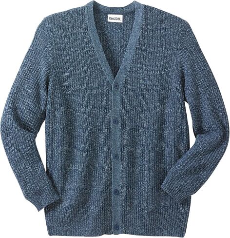 KingSize Men's Big & Tall Shaker Knit V-Neck Cardigan Sweater in Saudi Arabia