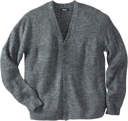 KingSize Men's Big & Tall Shaker Knit V-Neck Cardigan Sweater in Saudi Arabia