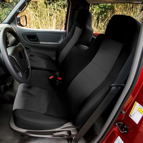 SAPUBK Custom-Fit Front Split Bench Seat Cover with Armrest/Console Replace for 2004-2012 Chevy Colorado/GMC Canyon Pickup (60/40) in Saudi Arabia