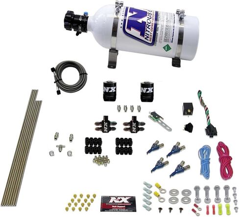 Nitrous Express-4 Cyl Gasoline efi Nitrous Kit (50-250HP) w/5 lb bottion (80004EFI-05) in Kuwait