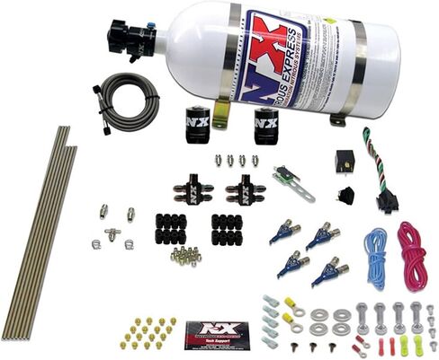 Nitrous Express-4 Cyl Gasoline efi Nitrous Kit (50-250HP) w/10 lb bottion (80004EFI-10) in Kuwait