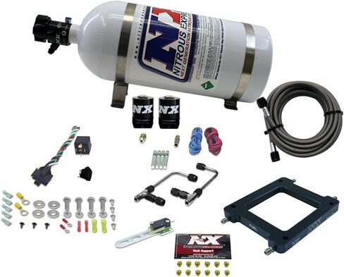 Nitrous Express-Dominator Gemini Pro-Power Alcohol Nitros Kit (100-500hp) W/10 lb bottion (60575-10) in Saudi Arabia
