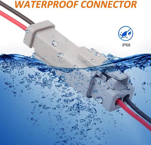 Deutsch Connector Waterproof, 18 AWG DT Automotive Electrical Connector Male and Female Wire Connectors for Car Truck Boat, Dt Connector (2 Pin 6 Kits) in Kuwait
