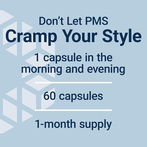 Life Extension Daily PMS Relief, Menstrual Comfort Supplement, PMS-Related Cramps, Lower Back discomfort, Mood, Ginger, Magnesium, B6, Gluten-Free, Non-GMO, 60 Capsules in Saudi Arabia