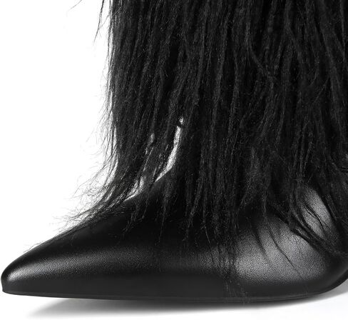 Fold Over Fur Boots for Women in Kuwait