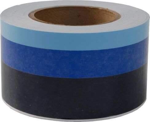Premium 2" X 50' Three Color Stripe - Black Silver in Saudi Arabia