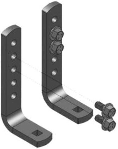 الأزرق OX BXW4072 TRACKPRO / 2 نقطة توزيع الوزن Hitch L Placket Plates ، زوج in Saudi Arabia