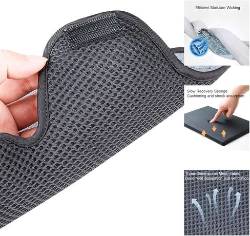 Shkalacar Motorcycle Universal Helmet Padding Set, Helmet Liner Pad with Hook and Loop Reusable & Washable Lining Pad for Hard Hat, Bicycle Helmet Sweat Absorbent Cooling Helmet Pad Riding Accessory in Kuwait