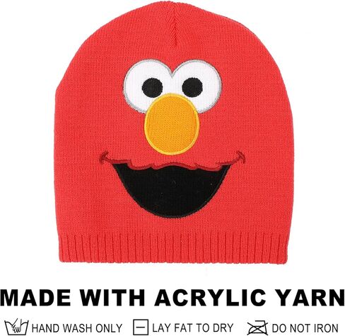 Sesame Street Elmo Face 2-Piece Toddler Beanie & Magic Mittens Set in Saudi Arabia