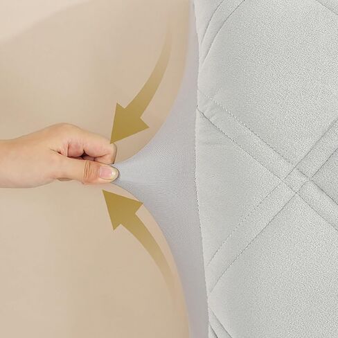 Velvet Headboard Cover,headboard Cover Padded Thicken, 360° Full WrapDustproof Protector Cover,Soft and WashableBed Headboard Slipcover for Queen King Full Twin Cal King(White,47.2in) in Saudi Arabia