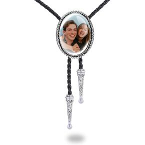 Custom Bolo Tie for Men, Personalized Western Cowboy Tie Native American Leather Necktie Accessories Bolo Ties in Kuwait