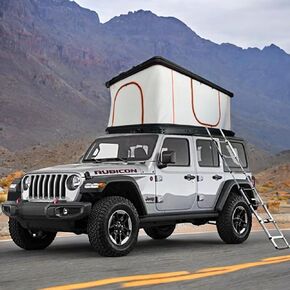 قذيفة خيمة على السطح - تخييم السيارات في الهواء الطلق من 2-3 شخص ، سيارة السيدان ، سيارات الدفع الرباعي ، مقاومة للماء ، دمعة ، مقاومة للرياح ، سقف قوي ، سهل لسيارات الدفع الرباعي الأساسية ، البرية ، كبيرة ، أسود (نسخة قياسية) in Kuwait