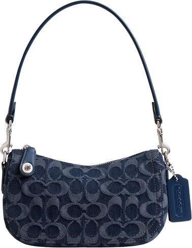Coach Swinger Bag 20 in Signature Denim, LH/Deep Blue Multi in Saudi Arabia