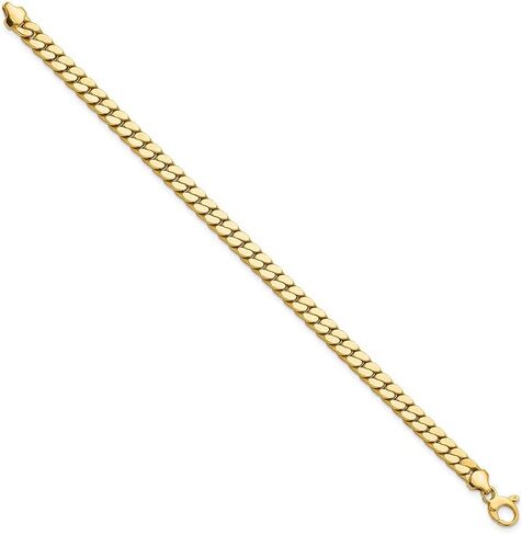 Diamond2Deal 14K Gold Gold Men Men Failled Link Bracelet in Saudi Arabia