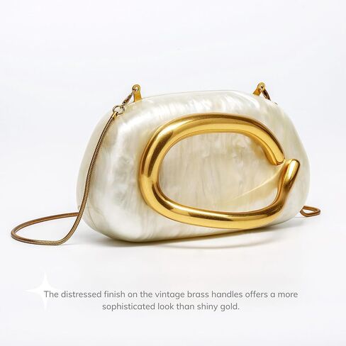 Clutch Purses for Women with Detachable Chain Gold Clasp Box Bag Evening Bag Shoulder, Crossbody & Clutch for Party Prom in Saudi Arabia