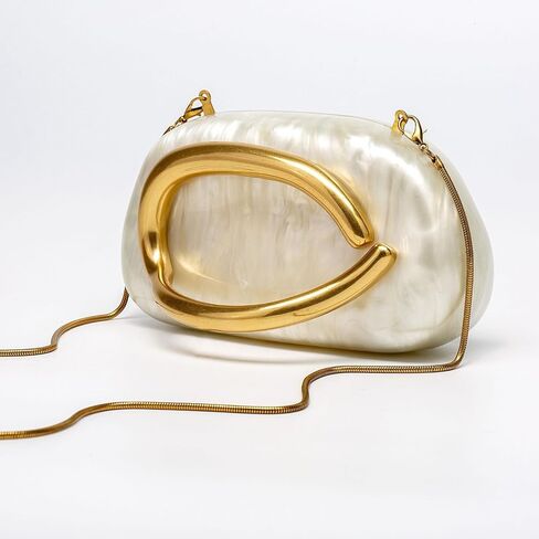Clutch Purses for Women with Detachable Chain Gold Clasp Box Bag Evening Bag Shoulder, Crossbody & Clutch for Party Prom in Saudi Arabia