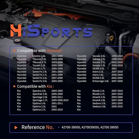 HiSport Neutral Safety Switch Backup Switch 42700-39055 42700-39050 Compatible with Kia Spectra Spectra5 Sportage Rondo Optima Amanti Sedona,Elantra Tiburon Santa Sonata XG300 Azera Entourage in Saudi Arabia
