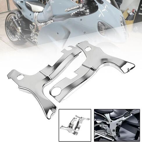 يتوافق إطار ABS 1 زوج متوافق مع Suzuki GSXR1300 Hayabusa 1997-2017 ، Chrome in Saudi Arabia