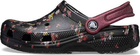 Crocs Classic Graphic Clogs (Little Big Kid), White/Multi, 3 US Unisex in Saudi Arabia