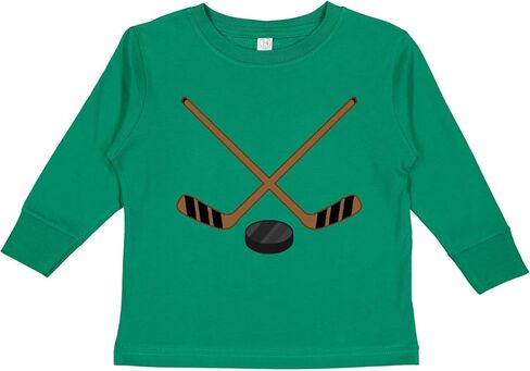 inktastic Sports Hockey Sticks Toddler Long Sleeve T-Shirt in Kuwait