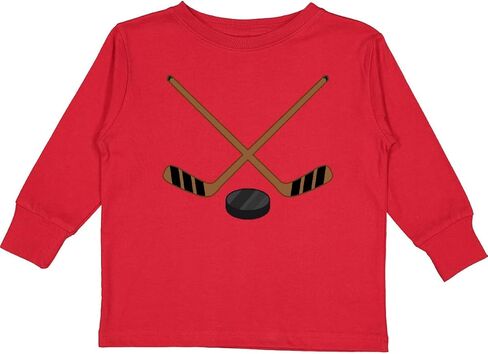 inktastic Sports Hockey Sticks Toddler Long Sleeve T-Shirt in Kuwait