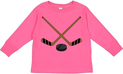 inktastic Sports Hockey Sticks Toddler Long Sleeve T-Shirt in Kuwait