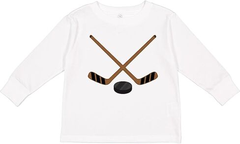 inktastic Sports Hockey Sticks Toddler Long Sleeve T-Shirt in Kuwait