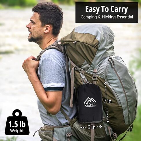 أرجوحة التخييم Vigel - أرجوحة مزدوجة XL بسعة 500 رطل - أرجوحة من النايلون - أرجوحة لشخصين - أرجوحة شجرة محمولة - أراجيح للخارج - ملحقات التخييم للخارج، والسفر، والمشي لمسافات طويلة in Kuwait